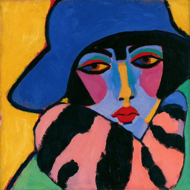 Alexej von Jawlensky style, Midjourney V8.2, render 3 of 4