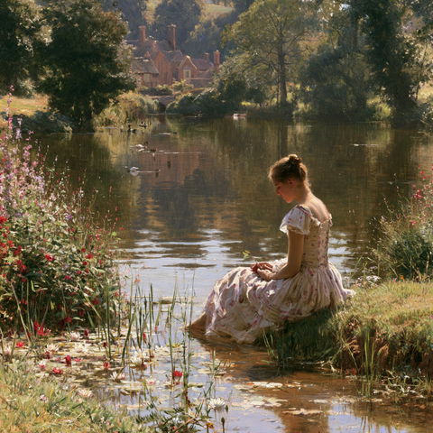 Alfred Augustus Glendening style (Painters), Midjourney V8.2