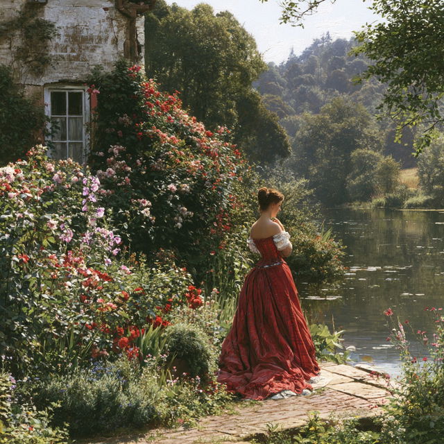 Alfred Augustus Glendening style, Midjourney V8.2, render 4 of 4