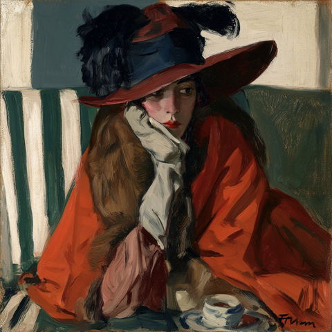 Alfred Henry Maurer style (Painters), Midjourney V8.2
