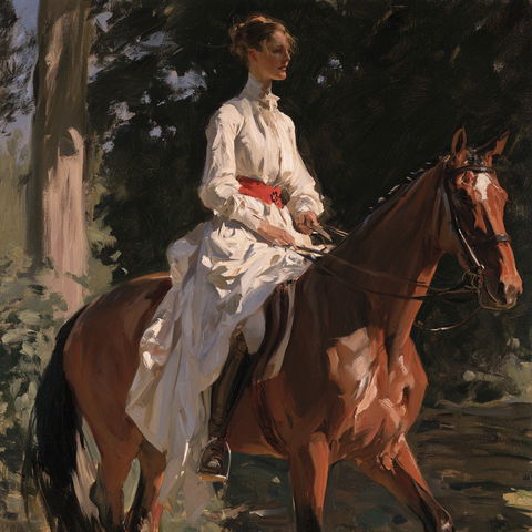 Alfred Munnings style (Painters), Midjourney V8.2