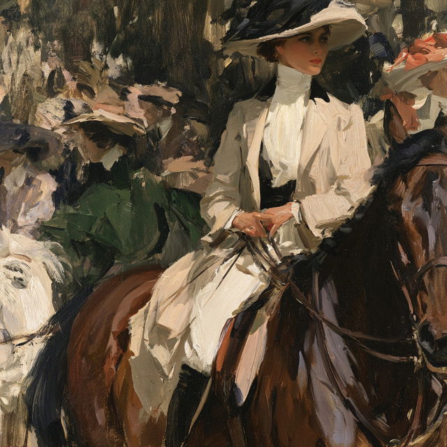 Alfred Munnings style, Midjourney V8.2, render 4 of 4