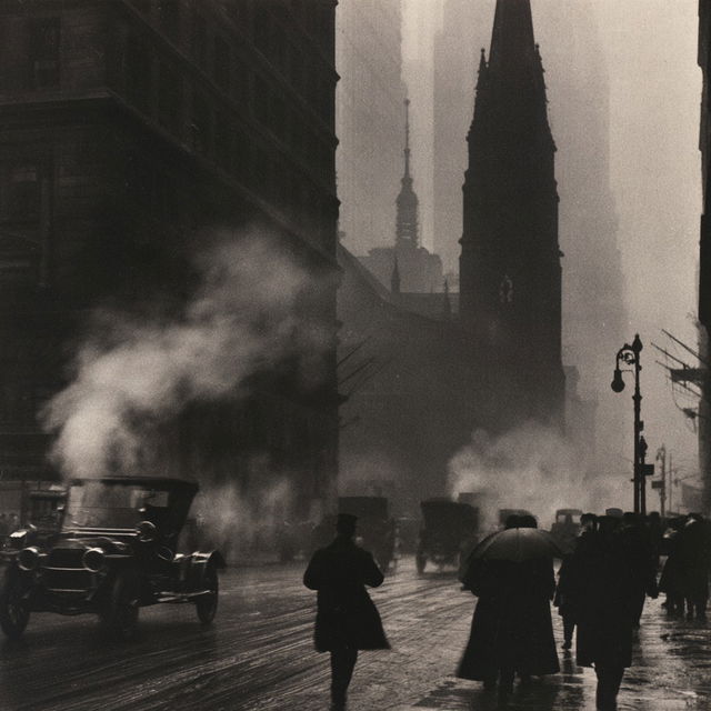 Alfred Stieglitz style, Midjourney V8.2, render 2 of 4
