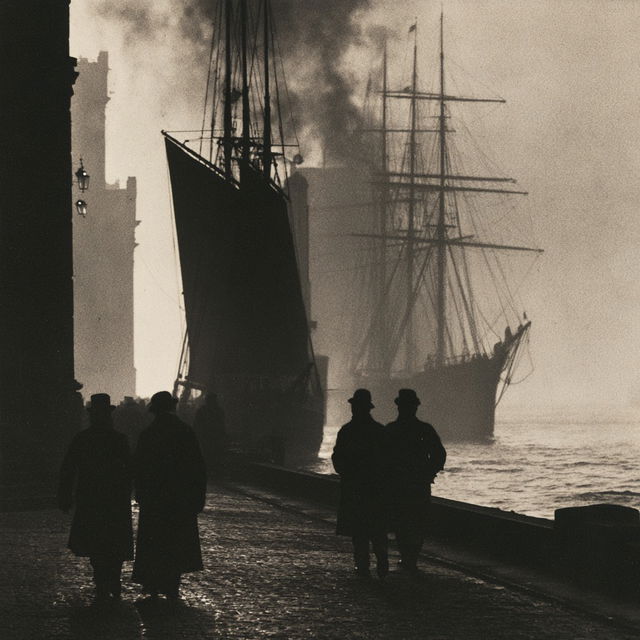 Alfred Stieglitz style, Midjourney V8.2, render 3 of 4