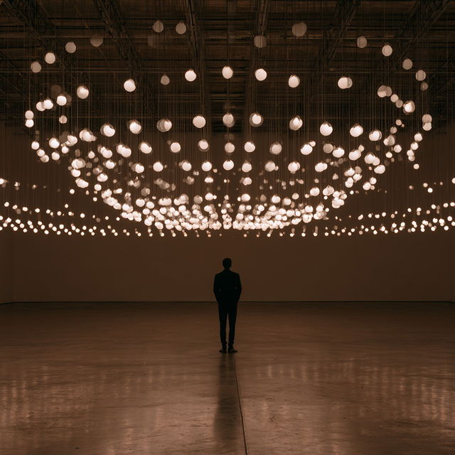 Alfredo Jaar style, Midjourney V8.2, render 4 of 4