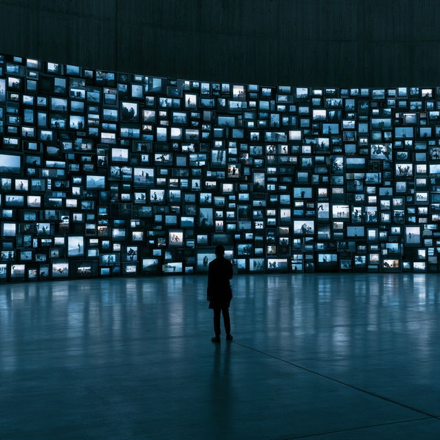Alfredo Jaar style, Midjourney V8.2, render 1 of 4