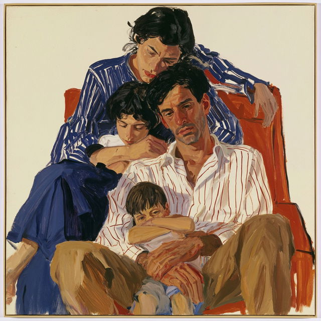Alice Neel style, Midjourney V8.2, render 3 of 4
