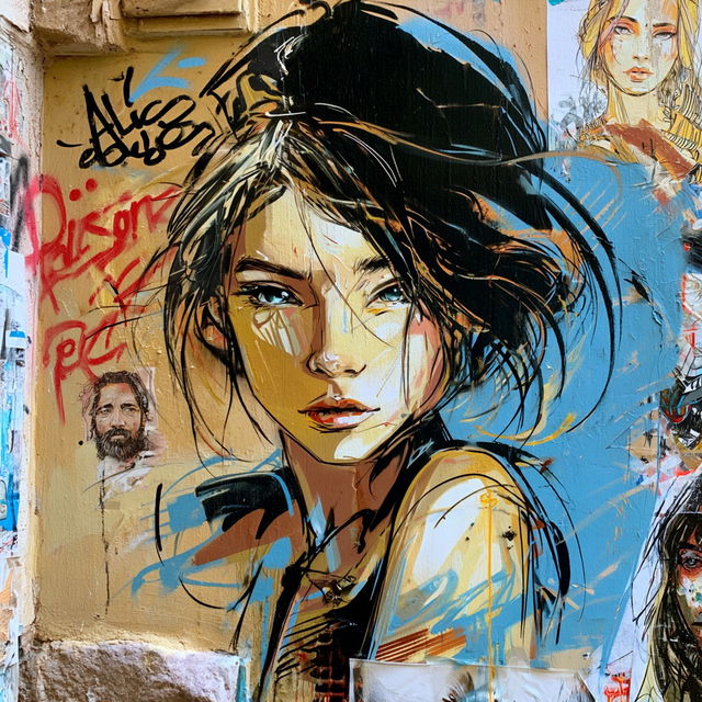 Alice Pasquini style, Midjourney V8.2, render 2 of 4