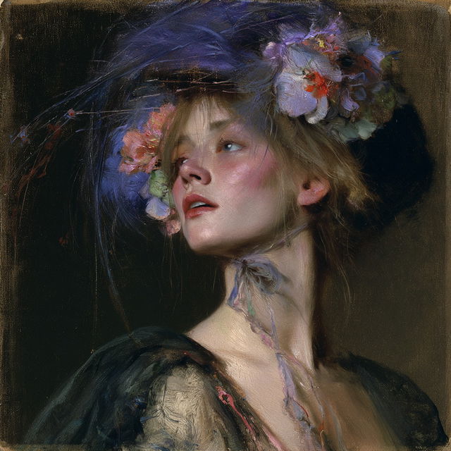 Alice Pike Barney style, Midjourney V8.2, render 2 of 4