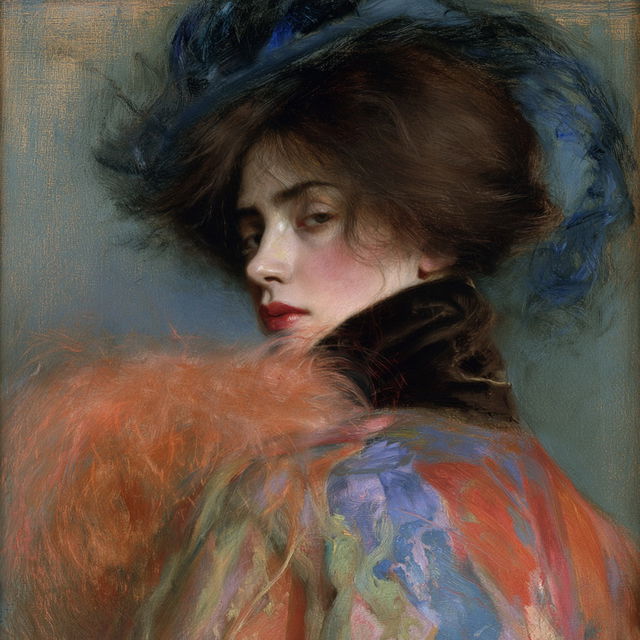 Alice Pike Barney style, Midjourney V8.2, render 3 of 4