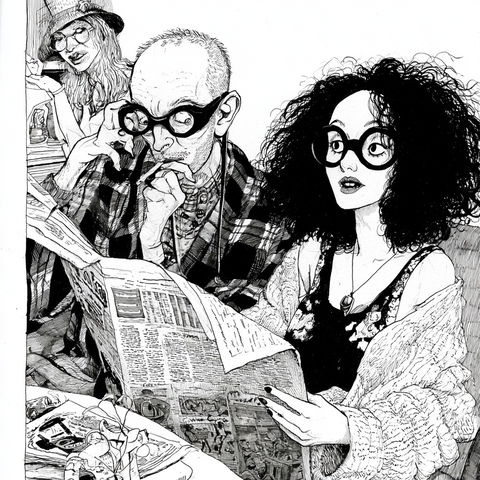 Aline Kominsky-Crumb style (Illustrators), Midjourney V8.2