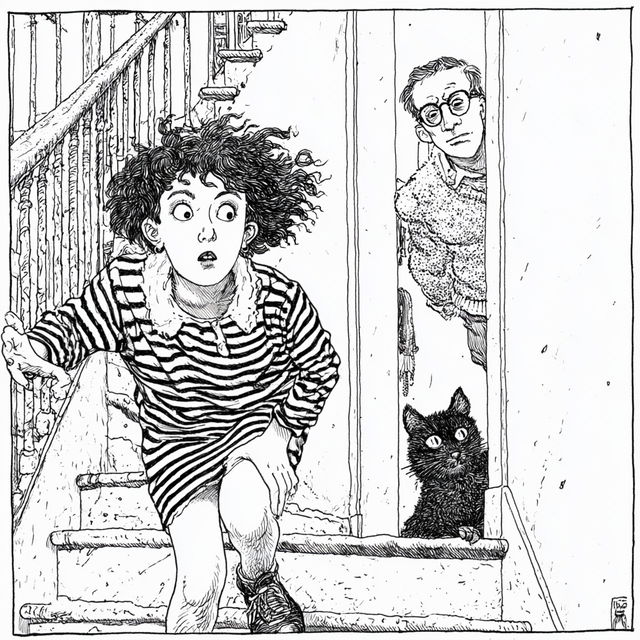 Aline Kominsky-Crumb style, Midjourney V8.2, render 4 of 4