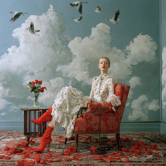 Aline Smithson style, Midjourney V8.2, render 3 of 4
