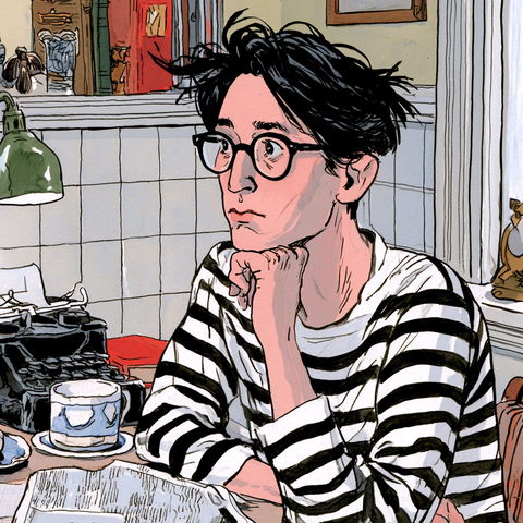 Alison Bechdel style (Illustrators), Midjourney V8.2