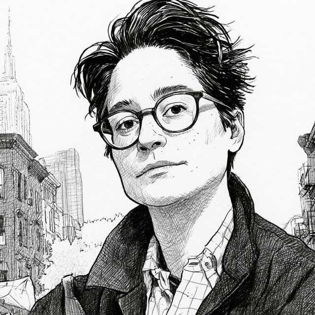 Alison Bechdel style, Midjourney V8.2, render 4 of 4