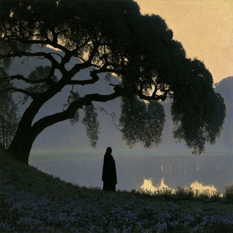 Alphonse Osbert style (Painters), Midjourney V8.2