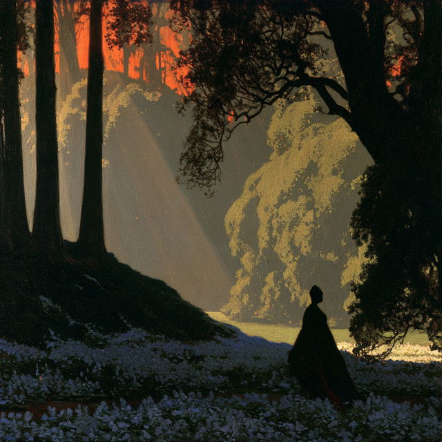 Alphonse Osbert style, Midjourney V8.2, render 4 of 4