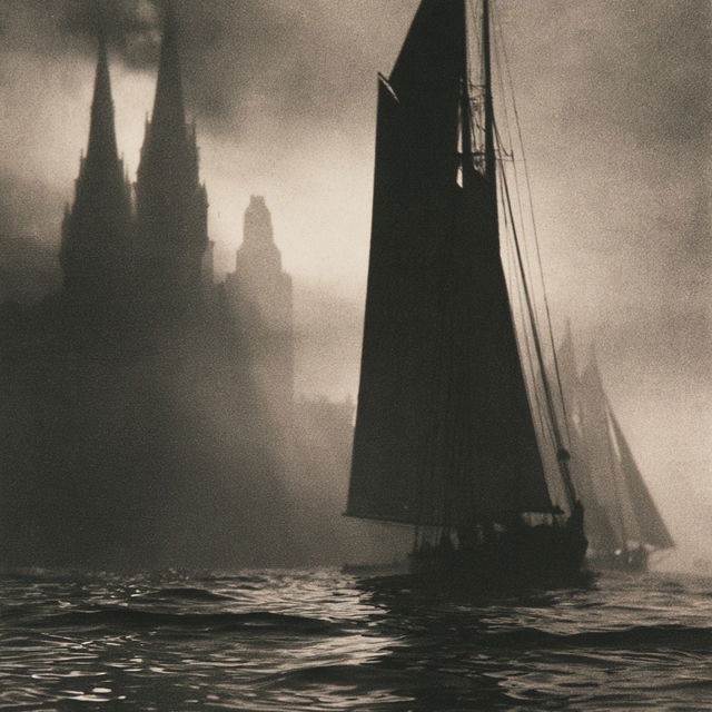 Alvin Langdon Coburn style, Midjourney V8.2, render 1 of 4
