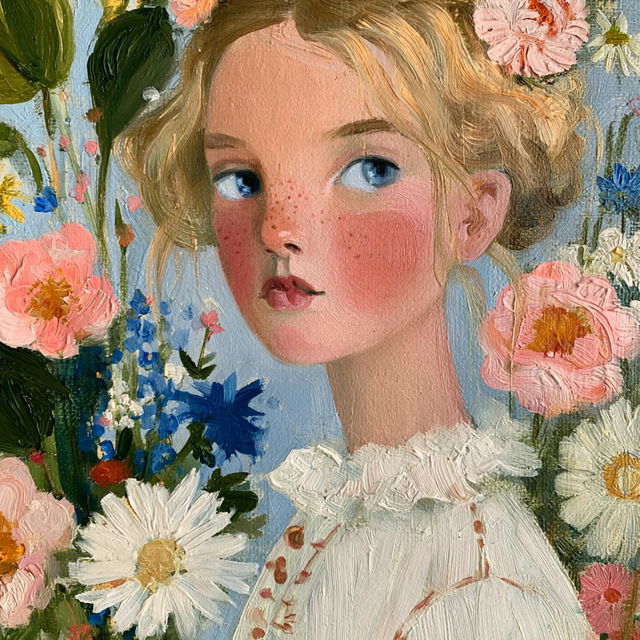 Amanda Blake style, Midjourney V8.2, render 3 of 4