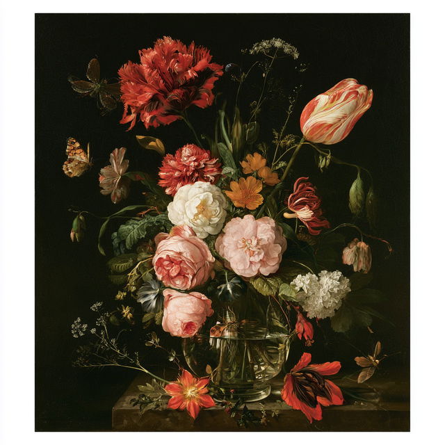 Ambrosius Bosschaert style, Midjourney V8.2, render 4 of 4