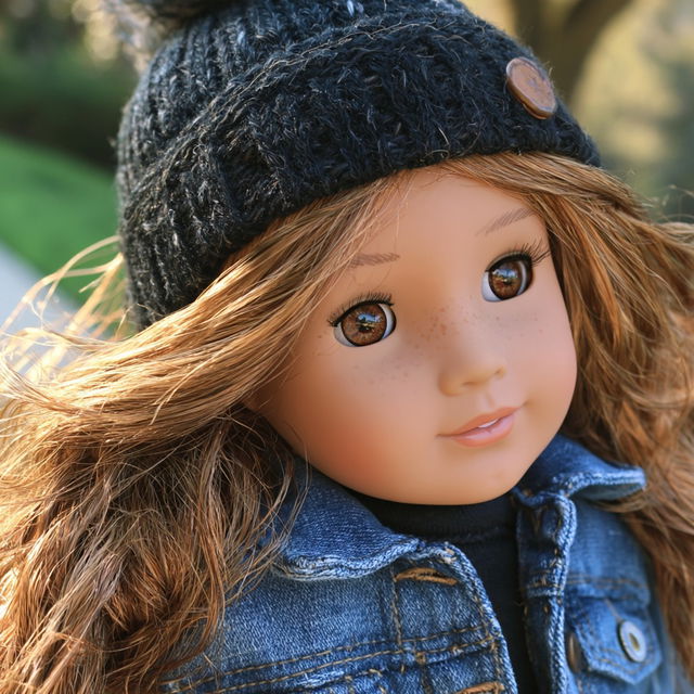 American Girl doll style, Midjourney V8.2, render 1 of 4