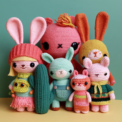 Amigurumi style (Techniques), Midjourney V8.2