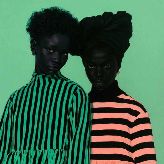Amy Sherald style, Midjourney V8.2, render 4 of 4
