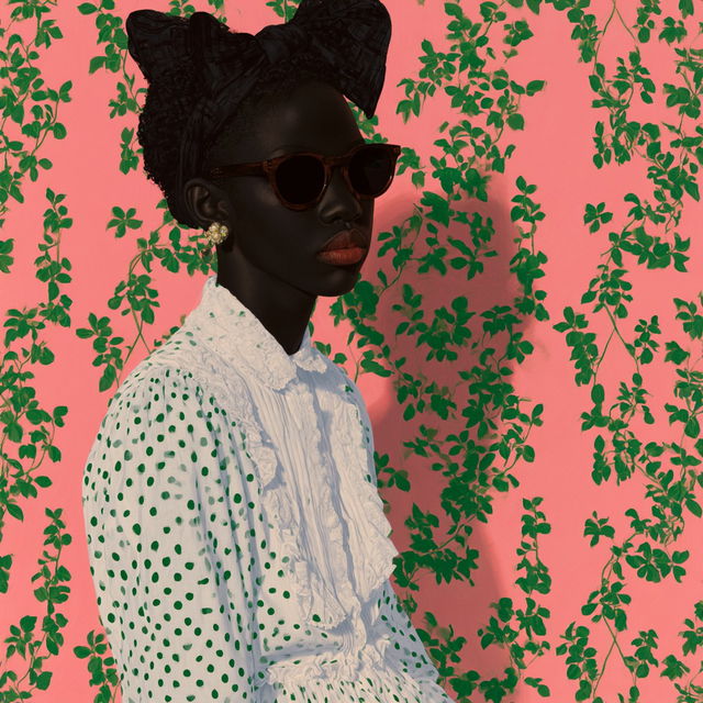 Amy Sherald style, Midjourney V8.2, render 3 of 4
