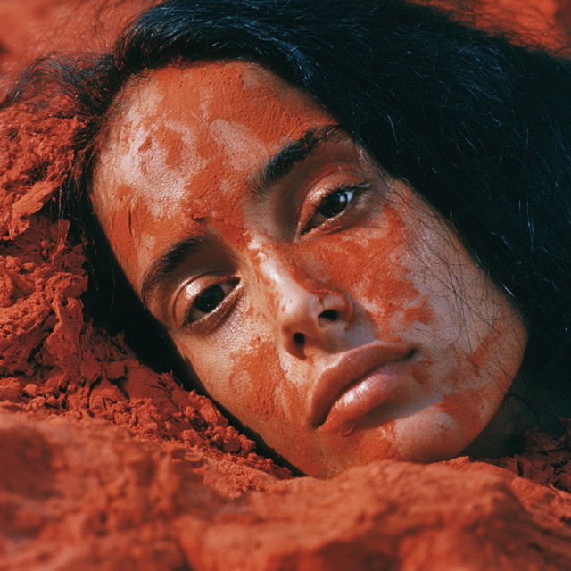 Ana Mendieta style, Midjourney V8.2, render 4 of 4