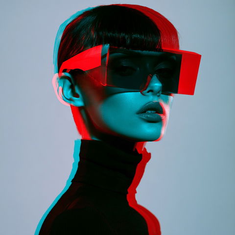 Anaglyph style (Techniques), Midjourney V8.2