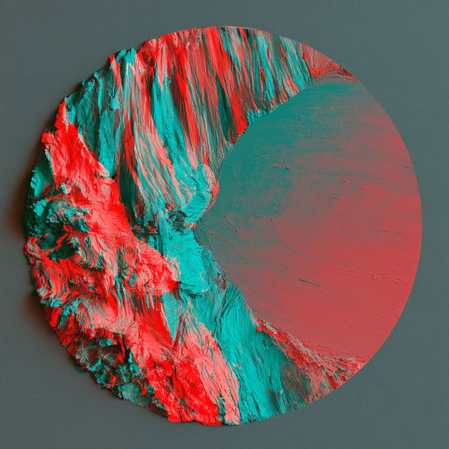 Anaglyph style, Midjourney V8.2, render 4 of 4