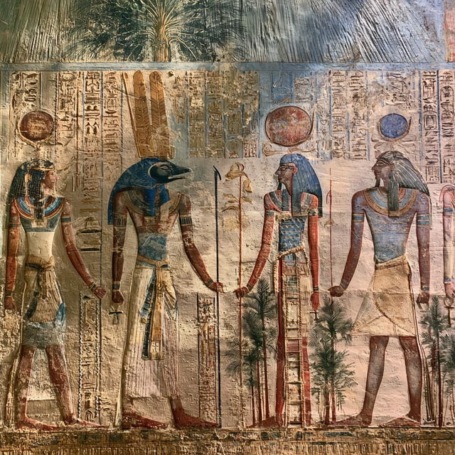 Ancient Egyptian mural style, Midjourney V8.2, render 2 of 4
