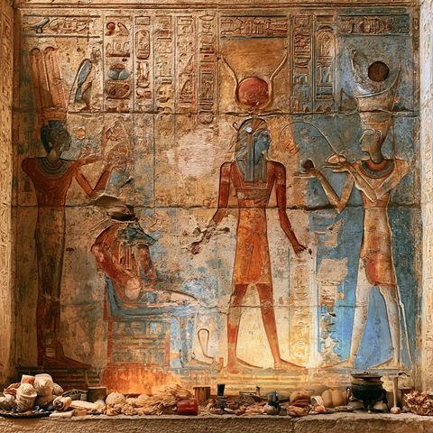Ancient Egyptian mural style (Genres), Midjourney V8.2