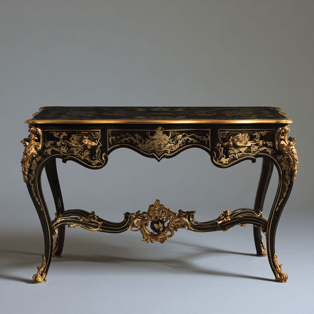 Andre-Charles Boulle style, Midjourney V8.2, render 4 of 4