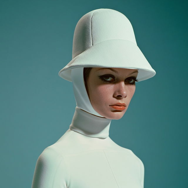 Andre Courreges style, Midjourney V8.2, render 1 of 4
