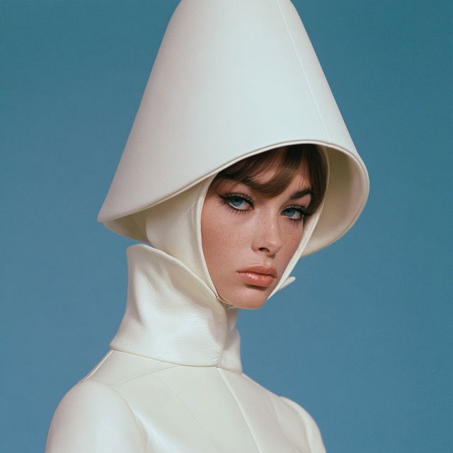 Andre Courreges style, Midjourney V8.2, render 4 of 4