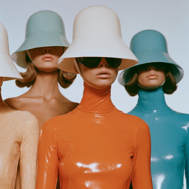 Andre Courreges style, Midjourney V8.2, render 3 of 4