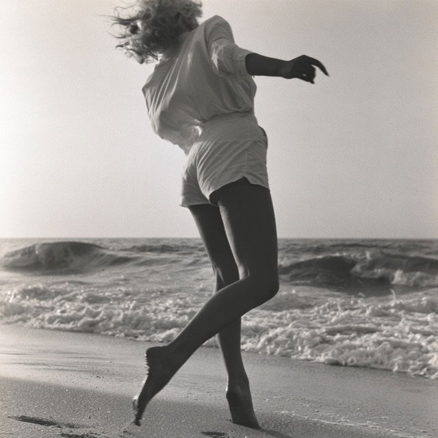 Andre de Dienes style, Midjourney V8.2, render 2 of 4