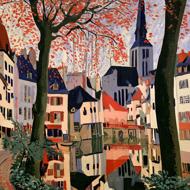 Andre Derain style, Midjourney V8.2, render 2 of 4