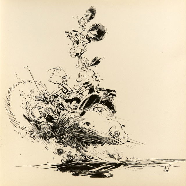 André Franquin style, Midjourney V8.2, render 4 of 4