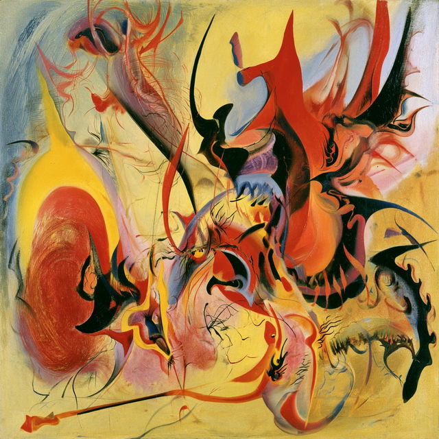 Andre Masson style, Midjourney V8.2, render 4 of 4