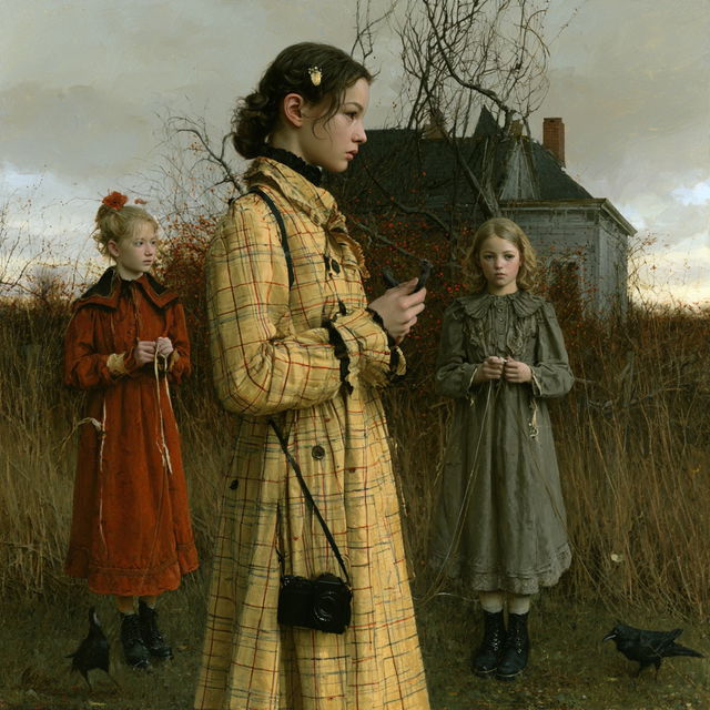 Andrea Kowch style, Midjourney V8.2, render 2 of 4