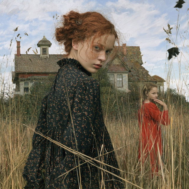 Andrea Kowch style, Midjourney V8.2, render 3 of 4