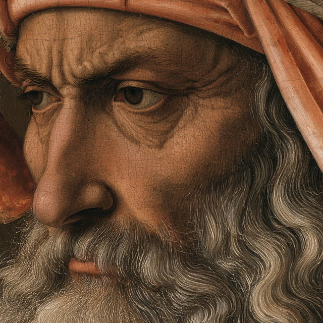 Andrea Mantegna style, Midjourney V8.2, render 2 of 4