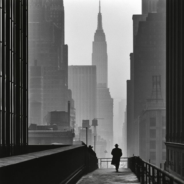Andreas Feininger style, Midjourney V8.2, render 1 of 4