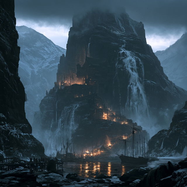 Andreas Rocha style, Midjourney V8.2, render 2 of 4