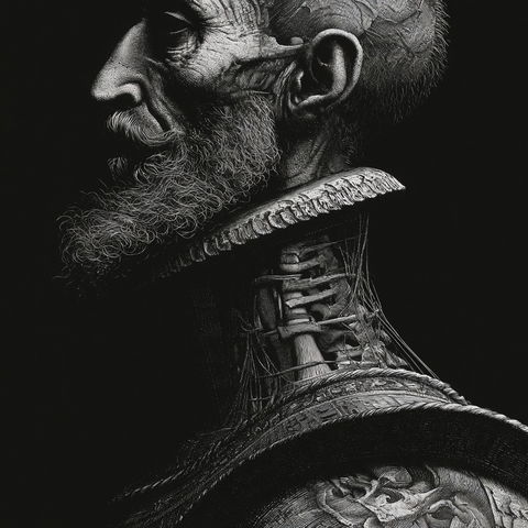 Andreas Vesalius style (Illustrators), Midjourney V8.2