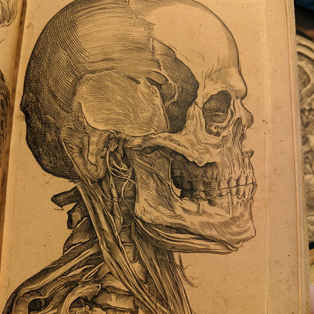 Andreas Vesalius style, Midjourney V8.2, render 4 of 4