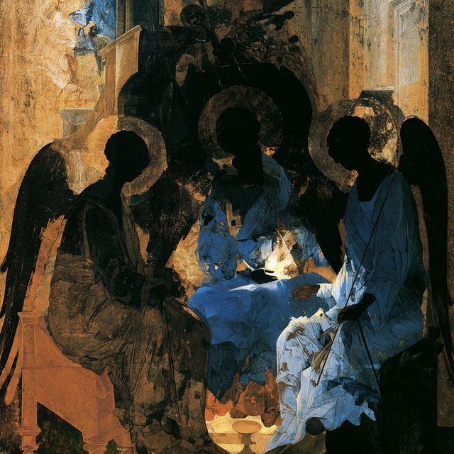 Andrei Rublev style, Midjourney V8.2, render 4 of 4