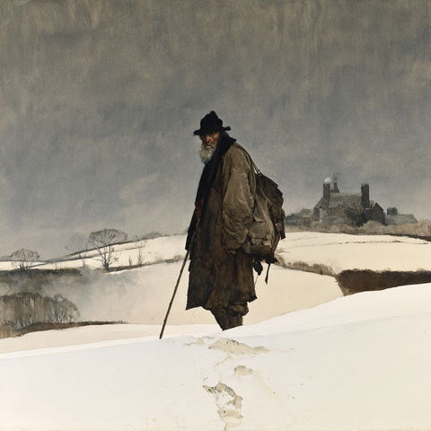 Andrew Wyeth style (Painters), Midjourney V8.2